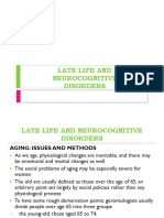 Late Life and Neurocognitive Disorders
