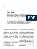 Pharmacokinetics of Chlorpromazine After Single and Chronic Dosage