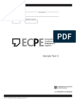 ECPE Sample C Test Booklet PDF