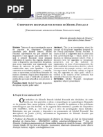 Artigo - Dispositivo Disciplinar Em Foucault