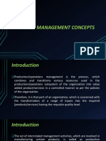 Operations Management Concepts