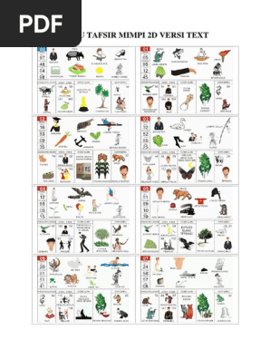 Buku Tafsir Mimpi 2D Versi Text | Pdf