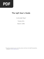 Lyx User Guide