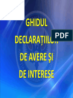 Ghidul Declarațiilor de Avere Şi de Interese