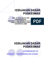 KEBIJAKAN DASAR PUSKESMAS - Temu3