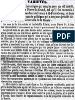 Testament Petru I - La Presse, 20.02.1843