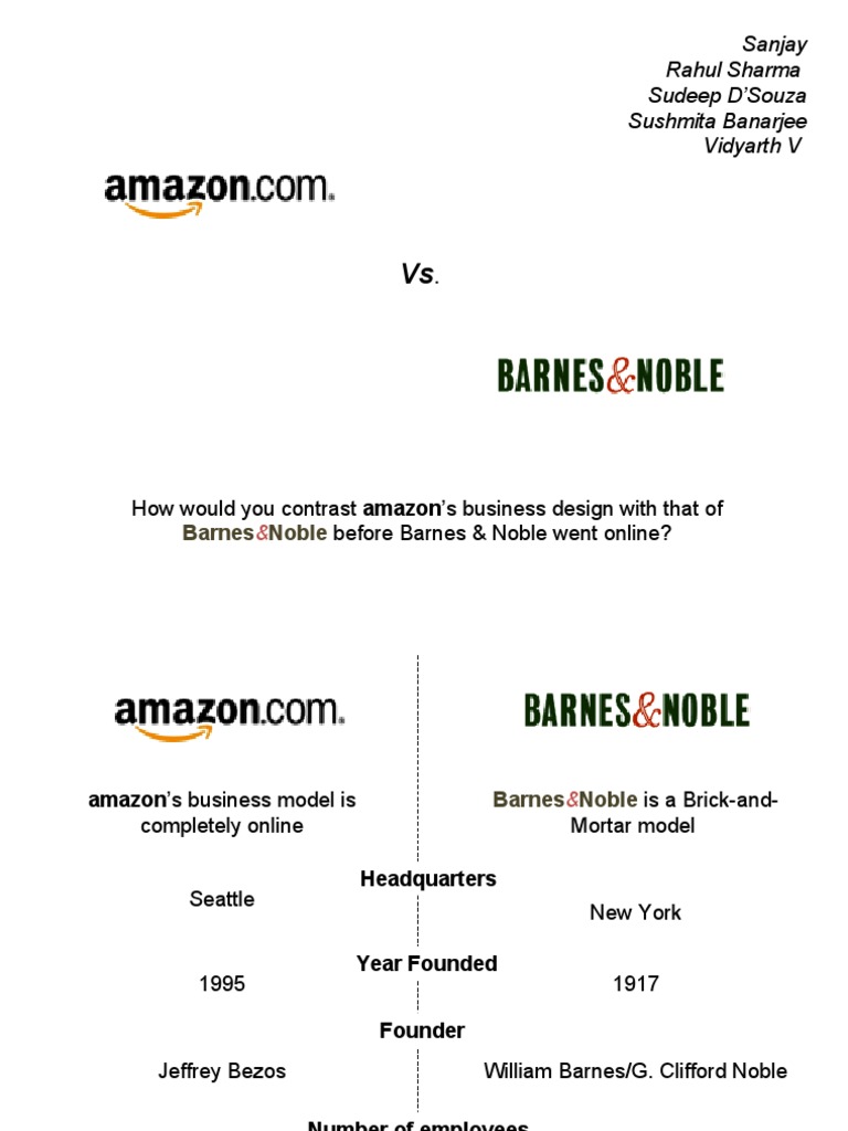 Amazon Vs Barnes&Noble PDF Barnes & Noble Monopoly