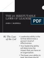 The 21 Irrefutable Laws of Leadership: John C. Maxwell