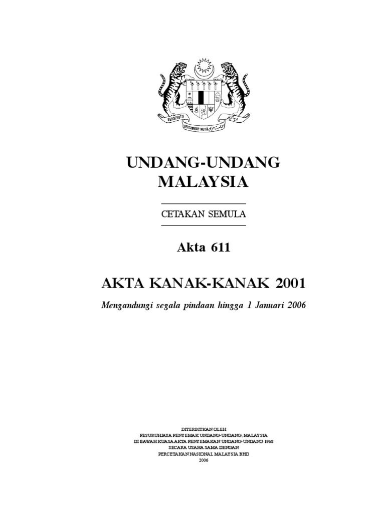 Akta Kanak Kanak 2001