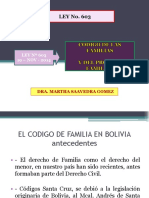 LEY 603 CÓDIGO DE FAMILIAS DE BOLIVIA
