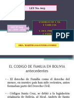 Ley 603 Código de Familias de Bolivia