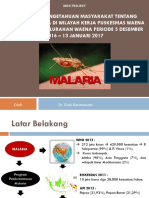 distribusi pengetahuan masyarakat tentang malaria