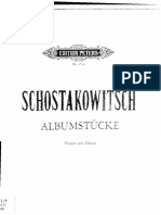 Shostakovich - Album Stucke - Violin and Piano PDF