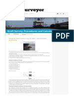 Draft Survey - Procedures and Calculation - Marine Surveyor Information