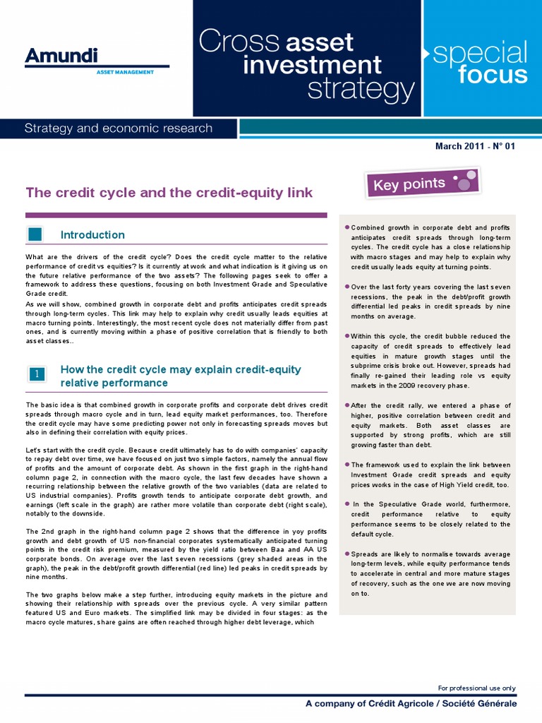 Credit Cycle's Impact on Equity Performance | PDF | High Yield Debt ...