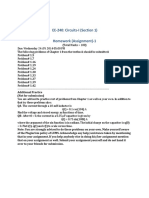 EE-240: Circuits-I (Section 1) Homework (Assignment) - 1