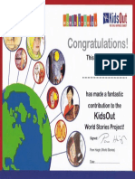 World Stories Certificate