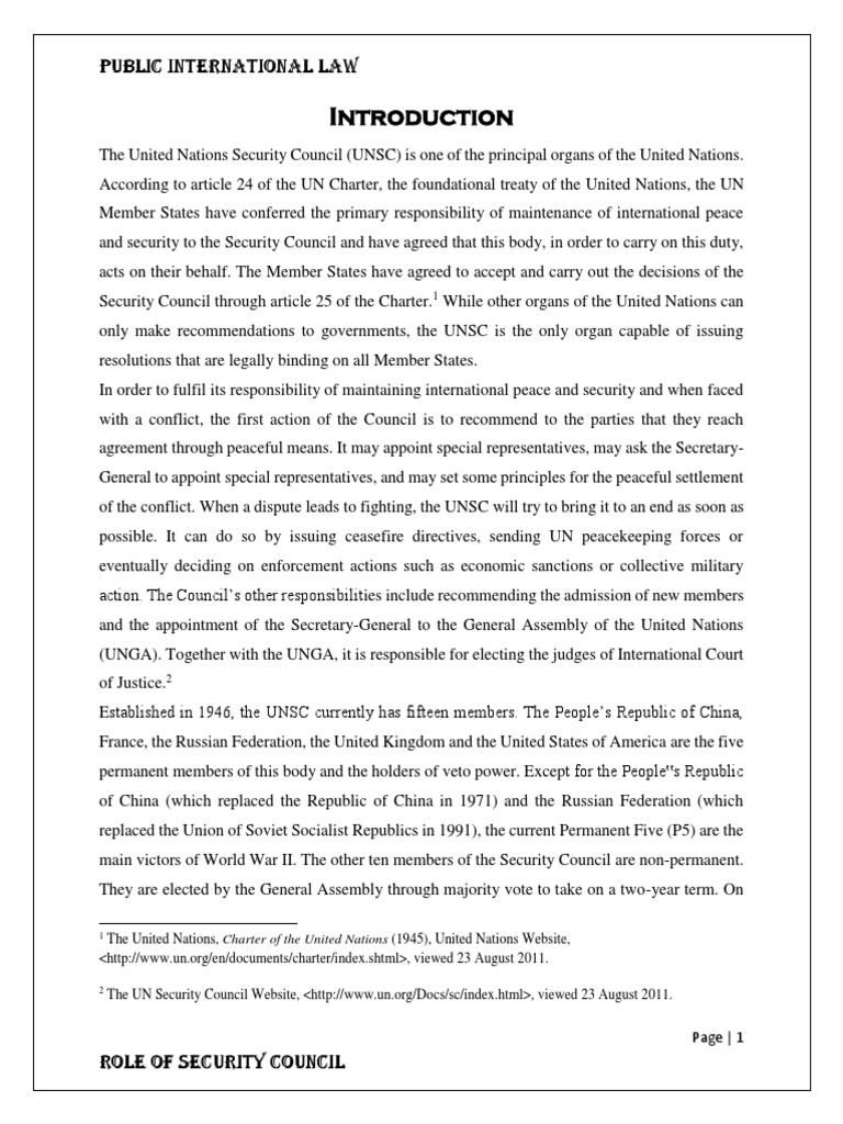Security Council | PDF | United Nations Security Council | United Nations