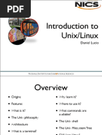 Introduction To Unix/Linux: Daniel Lucio