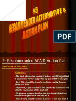 Recommended Aca and Action Plan
