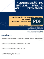 Participação da Energia Nuclear na Matriz Energética