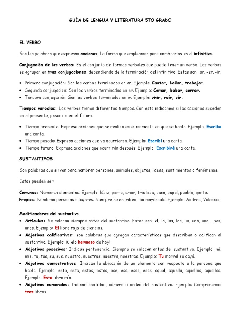 GUÍA DE LENGUA Y LITERATURA 5TO GRADO.docx