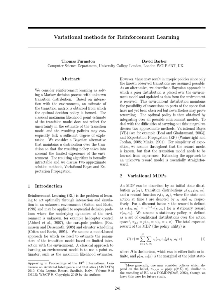 Variational Methods For Teaching