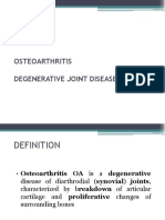 Osteoarthritis Degenerative Joint Disease