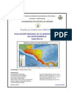 Evaluacion Regional de La Amenaza Sísmica en Centroamerica