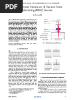 Finite-Element Simulation of Electron Beam Machining (EBM) Process