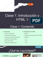 Clase 1 - Introducción y HTML v3