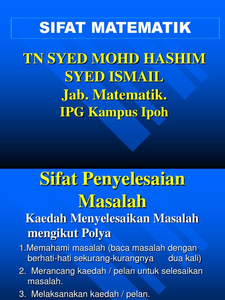 Sifat & Nilai Matematik | PDF | Seni