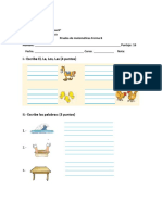 Prueba de Lenguaje 1 Forma b