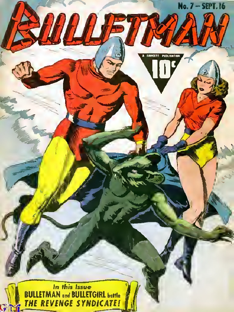 Bulletman Comics Fawcett Comics Issue 7 Pdf Military Aircraft