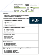 Evaluacion Nacio Mi Hermanita