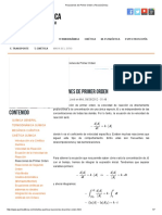 Reacciones de Primer Orden - FisicoQuímica