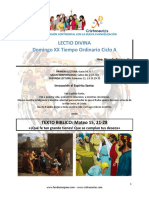 Domingo XX Del Tiempo Ordinario Ciclo A PDF