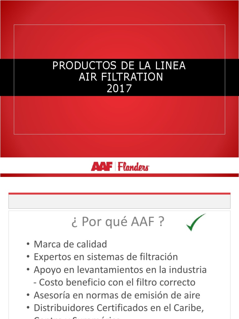 AAF Flanders Productsline Aluminio El plastico