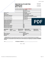 Application Form For Pilots Written Examination (Gen & Tech)