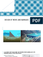 Design of Weirs and Barrages