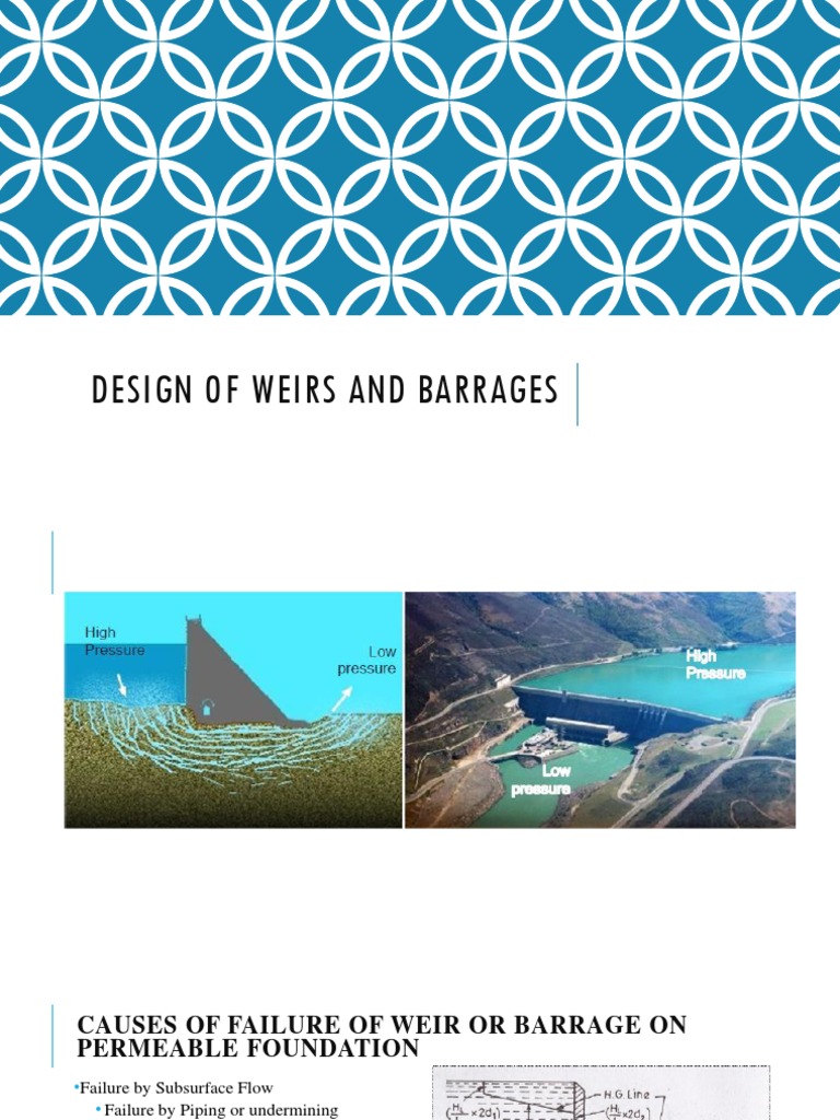 Weir and Barrage Design Principles | PDF | Soil Mechanics | Civil ...