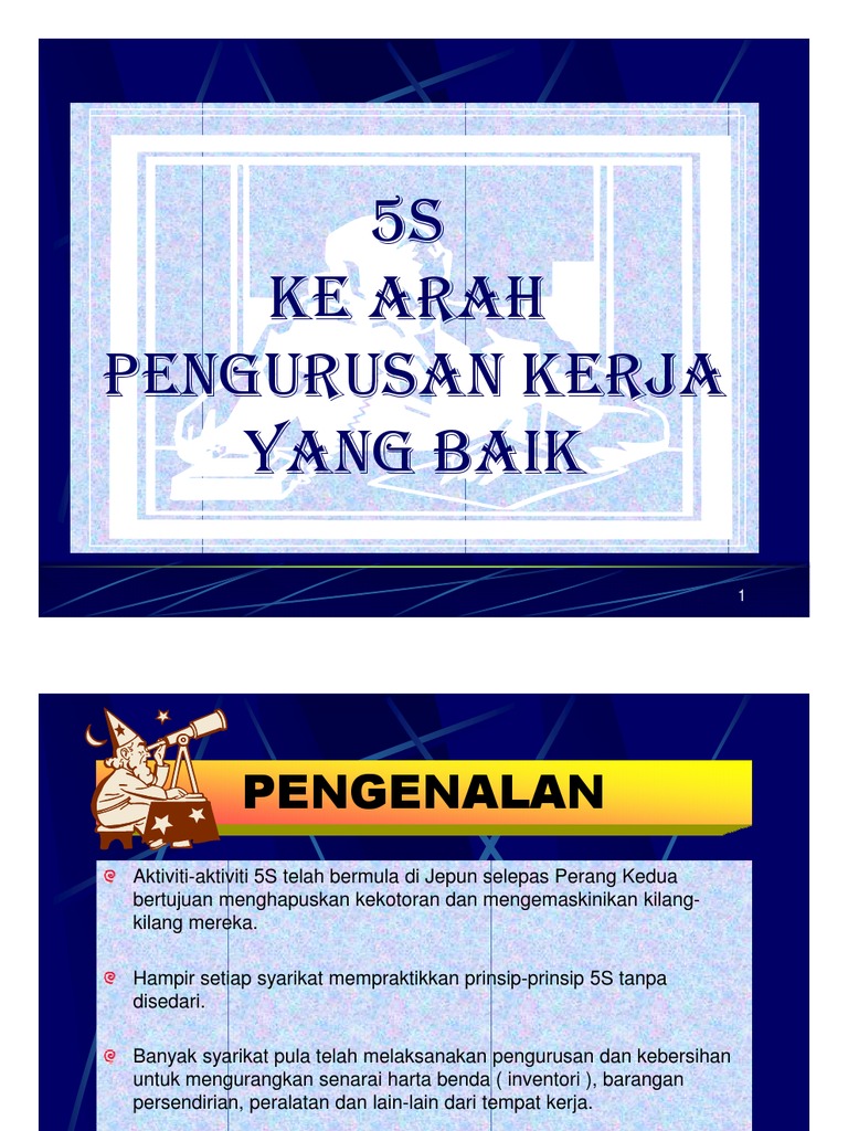 5S Ke Arah Ke Arah Pengurusan Kerja Yang Baik