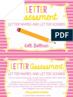 Assessment: Letter Names and Letter Sounds