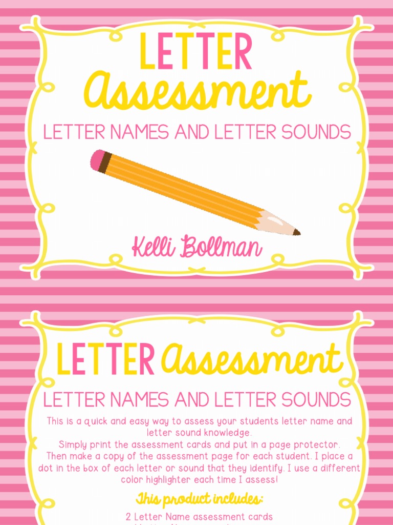 Letter Names and Sounds Assessment | PDF | Written Communication