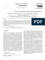 Fractionation of Fish Oil Fatty