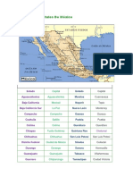 Estados y Capitales de Mexico