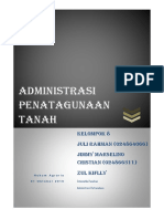 Makalah Administrasi Penatagunaan Tanah