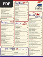 Thirty8 Restaurant Menu Overview | PDF | Sauce | Drink