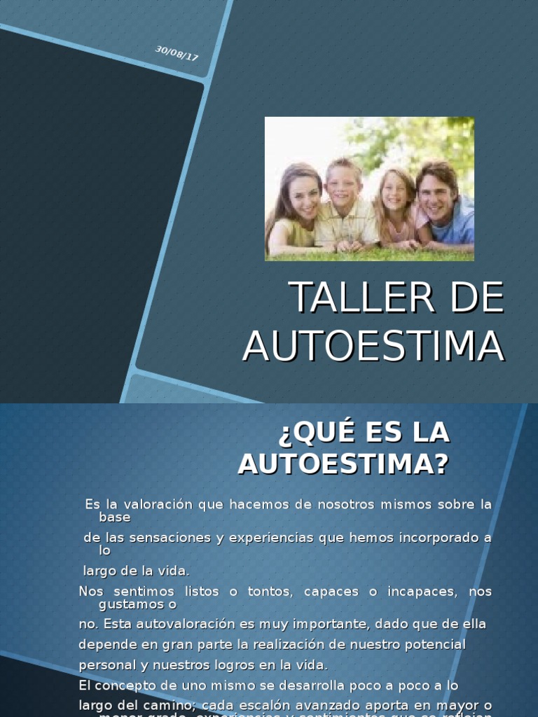 Taller de Autoestima 1 | PDF | Autoestima | Sicología
