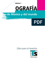 Libro Geografía Primer Grado Secundaria Telesecundaria VOL I PDF